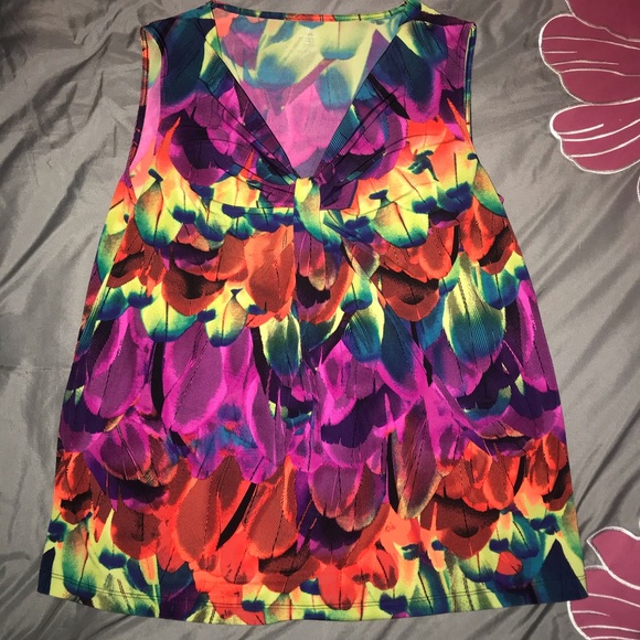 Sleeveless multicolor top - Picture 3 of 6